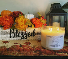 Load image into Gallery viewer, PEPPERMINT & EUCALYPTUS 3-Wick Soy Candle