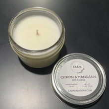 Load image into Gallery viewer, CITRON &amp; MANDARIN Small Jar Soy Candle
