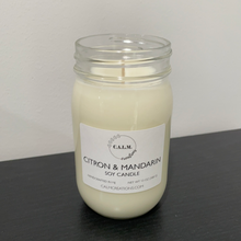 Load image into Gallery viewer, CITRON & MANDARIN Large Jar Soy Candle
