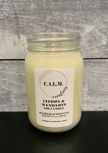 Load image into Gallery viewer, CITRON &amp; MANDARIN Large Jar Soy Candle
