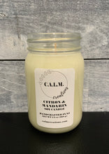 Load image into Gallery viewer, CITRON & MANDARIN Large Jar Soy Candle