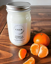Load image into Gallery viewer, CITRON & MANDARIN Large Jar Soy Candle