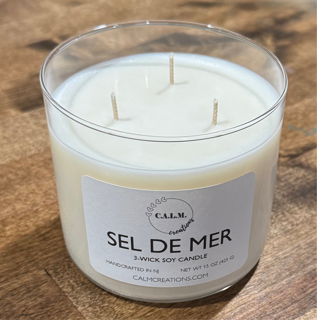 Sel de Mer 3-Wick Soy Candle
