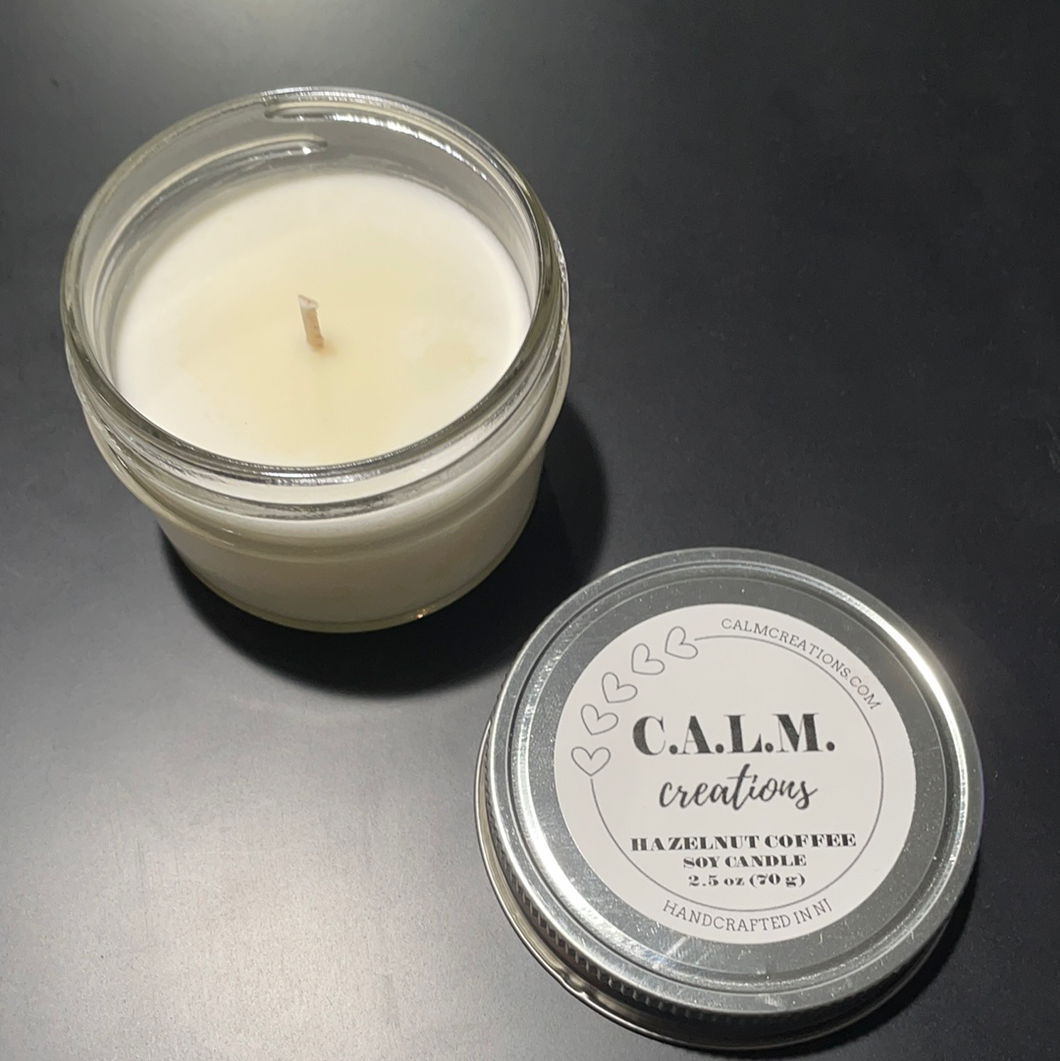 HAZELNUT COFFEE Small Jar Soy Candle