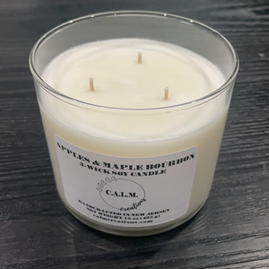 APPLES & MAPLE BOURBON 3-Wick Soy Candle