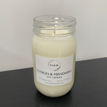 Load image into Gallery viewer, CITRON &amp; MANDARIN Large Jar Soy Candle
