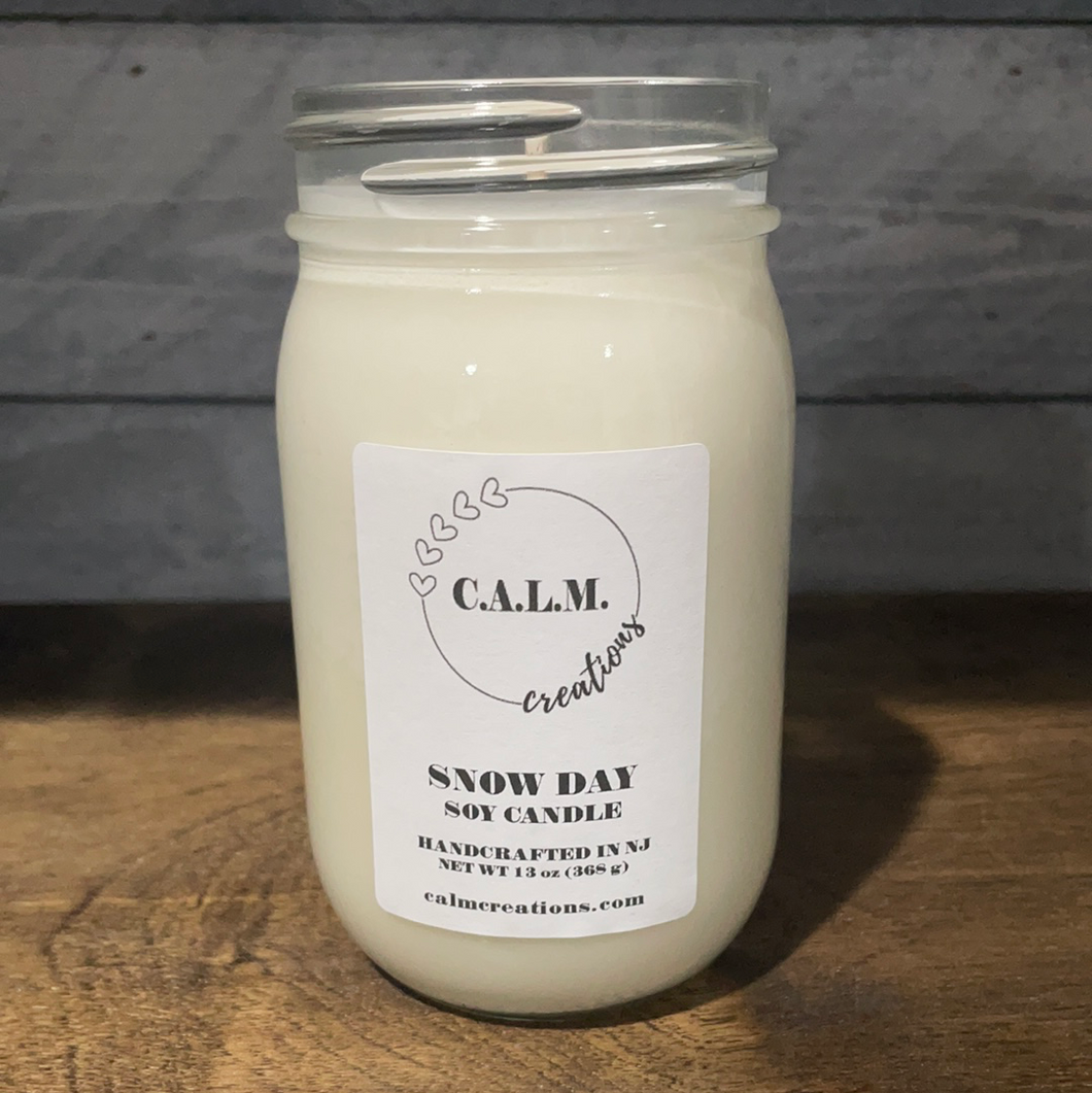 SNOW DAY Large Jar Soy Candle