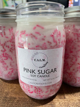 Load image into Gallery viewer, PINK SUGAR Large Jar Soy Candle
