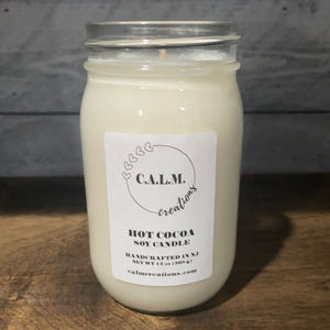 HOT COCOA Large Jar Soy Candle