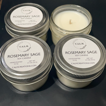 Load image into Gallery viewer, ROSEMARY SAGE Small Jar Soy Candle
