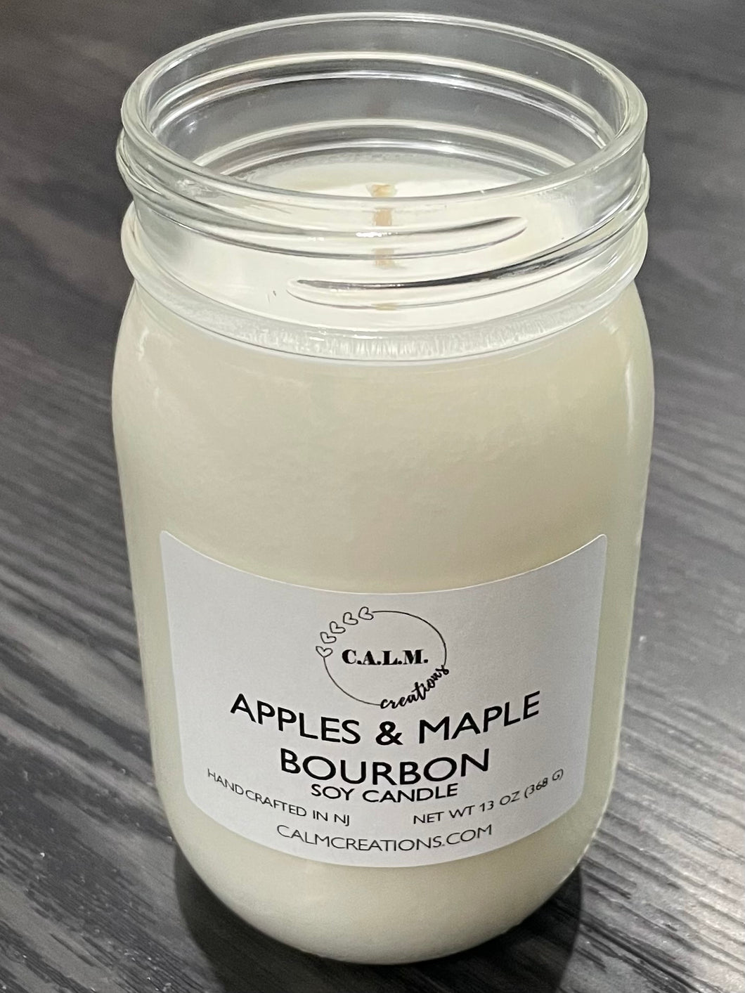 APPLES & MAPLE BOURBON Large Jar Soy Candle