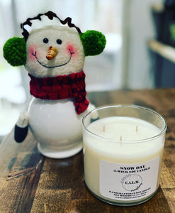SNOW DAY 3-Wick Soy Candle