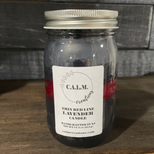 Load image into Gallery viewer, THIN RED LINE Large Jar Candle
