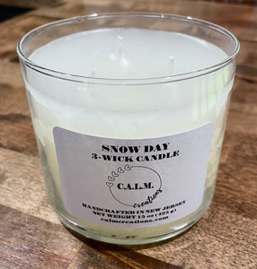 SNOW DAY 3-Wick Candle