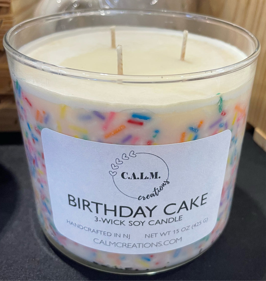 BIRTHDAY CAKE 3-Wick Soy Candle