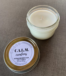 GINGERBREAD Small Jar Soy Candle