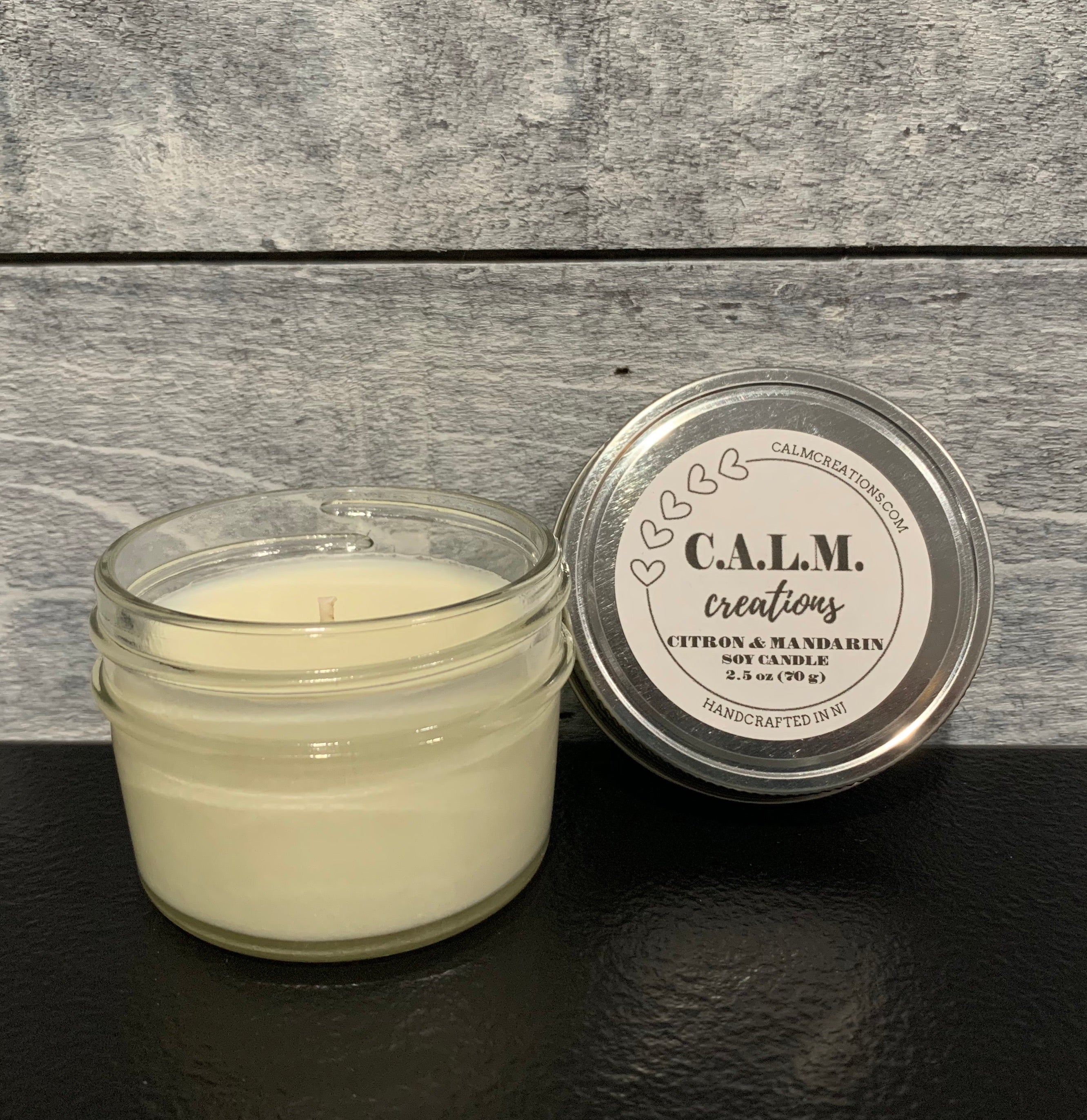 CITRON & MANDARIN Small Jar Soy Candle