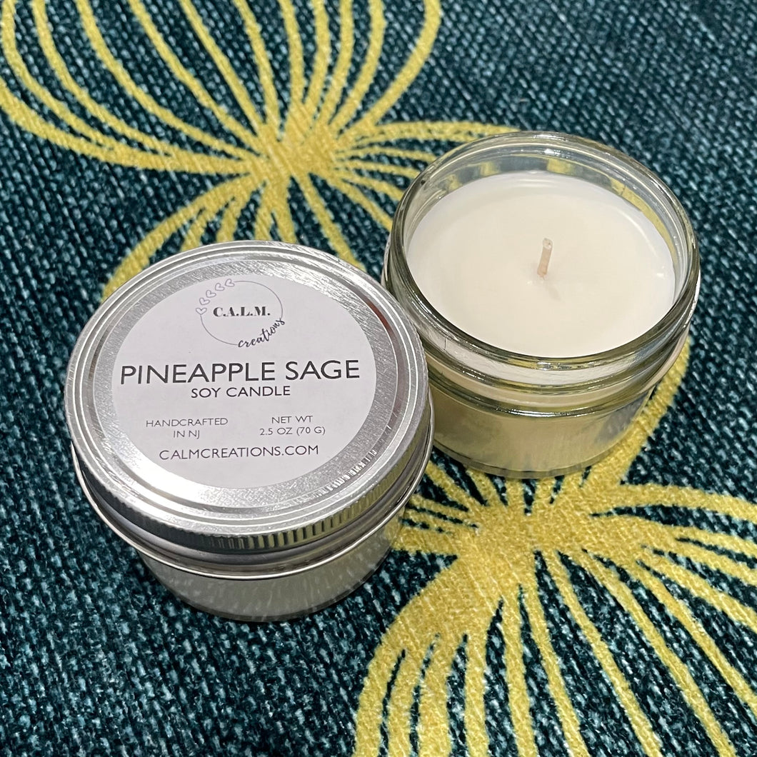 PINEAPPLE SAGE Small Jar Soy Candle