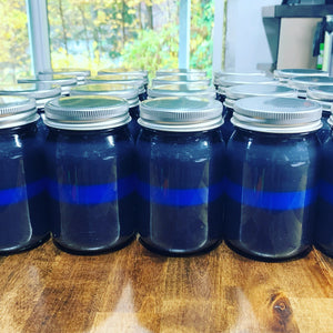 THIN BLUE LINE Large Jar Candle
