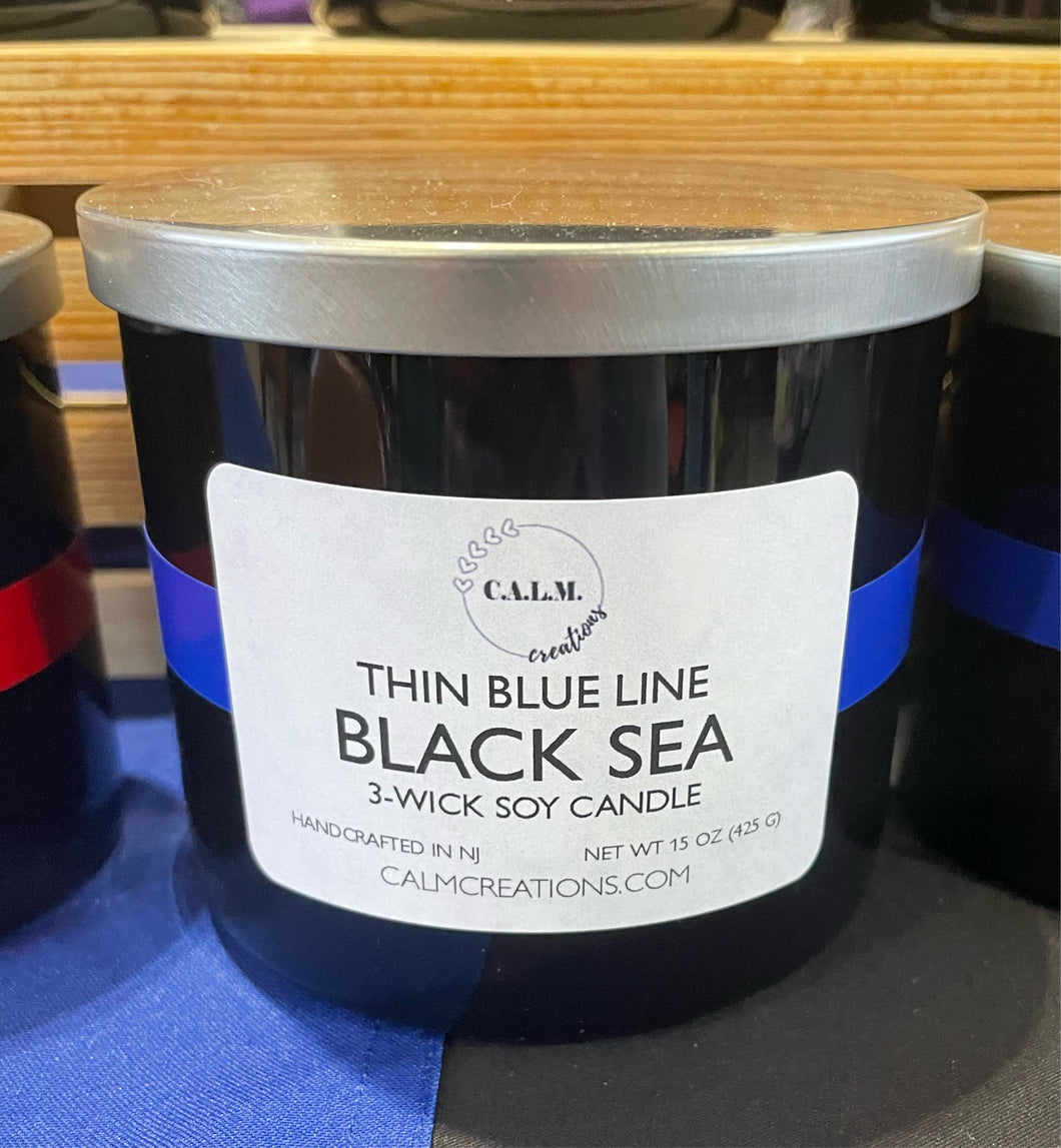 TBL Black Sea 3-Wick Soy Candle