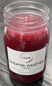 SWEATER WEATHER Large Jar Candle
